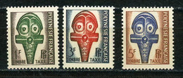 POLYNÉSIE: - TIMBRES TAXE - N° Yvert 1/3 ** - Impuestos