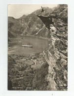 Norvège Norge Geiranger Bateau Paquebot Au Loin 1953 Cachet Andalsnes - Norvegia