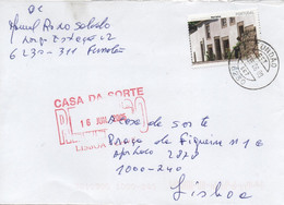 TIMBRES - STAMPS - LETTRE CODE BARRE - PORTUGAL - VILLAGES HISTORIQUES - HISTORICAL VILLAGES - MARIALVA - Autres & Non Classés