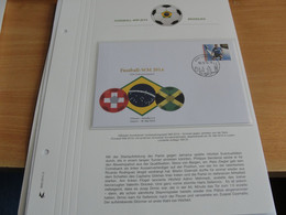 VOETBAL WK-2014, ENVELOPPE VAN HELVETIA, - 2014 – Brasilien