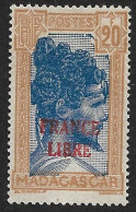 Madagascar. France Libre N° 255A* Cote 1100€. - Andere & Zonder Classificatie