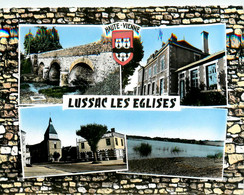 Lussac Les églises * Souvenir * Multivues - Autres & Non Classés