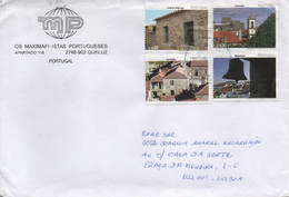 TIMBRES - STAMPS - LETTRE / LETTER - PORTUGAL - VILLAGES HISTORIQUES - CASTELO RODRIGO - TRANCOSO - SORTELHA - BELMONTE - Autres & Non Classés