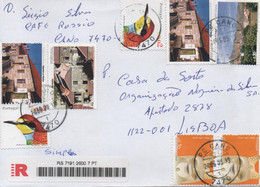 TIMBRES -STAMPS - LETTRE RECOMMANDÉ -MARCOPHILIE - PORTUGAL -VILLAGES TYPIQUES CASTELO RODRIGO -IDANHA-A-VELHA -SORTELHA - Autres & Non Classés