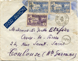 COTE D'IVOIRE LETTRE PAR AVION CENSUREE DEPART BOBO DIOULASSO 26 DEC 40 COTE D'IVOIRE POUR LA FRANCE - Cartas & Documentos