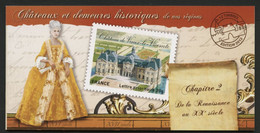 Carnet AUTOADHESIF BC 726 "Châteaux Et Demeures De Nos Régions, Chapitre II" 2012. Vendu à La Valeur Faciale. Neuf. TB - Commémoratifs