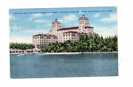 PALM BEACH, Florida, USA, Palm Beach Biltmore Hotel & Fifth Ave. Shops, 1948 Linen Postcard - Palm Beach