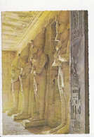 EGYPTE, ABOU-SIMBEL Salle Des Piliers Dans Le Grand Temple, Statues, Ed. Egyptian General Organization Vers 1980 - Abu Simbel Temples