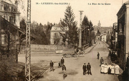 Luxeuil Les Bains * La Rue De La Gare * Attelage - Luxeuil Les Bains