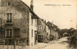 Esprels * Une Rue Pavée Du Village * épicerie Mercerie - Autres & Non Classés