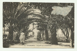 CASABLANCA - LE JARDIN DE LA SUBDIVISION  VIAGGIATA 1932 FP - Casablanca