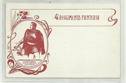 4o REGGIMENTO FANTERIA - MAGGIORE PASSALACQUA DI VILLALVERNIA - NV  FP - Regimenten