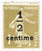 France, N°279a Type Semeuse - Neufs