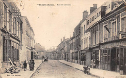 Vertus              51         Rue De Châlons Et Café Du Commerce        (voir Scan) - Vertus