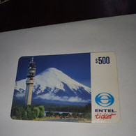 Chile-entel Ticket-(3)-($500)-(949-549-115-102)-(30/11/1999)-(look Outside)-used Card+1card Prepiad Free - Chili