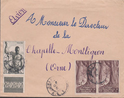 LSC -  A.E.F.  BRAZZAVILLE Pour CHAPELLE-MONTLIGEAN / 5 OCT. 195. - Storia Postale