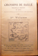 CHANSONS DE SAILLE 1ER VOLUME HARMONISE 1925 44 CHANSONS VOIR SCAN 2 TABLE DES MATIERES - Musique Folklorique