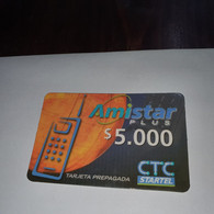 Chile-amistar Plus-(16)-($5.000)-(265375941219)-(31/7/2020)-(look Outside)-used Card+1card Prepiad Free - Chile