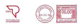 SAN MARINO - 2016 Ufficio PT BORGO MAGGIORE - Ema Affrancatura Meccanica Rossa Red Meter Su Busta Non Viaggiata - 1971 - Covers & Documents