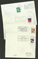 AISNE /  Lot 4 Enveloppes SCOTEM Avec Flammes SECAP / 2 TERGNIER - 2 LA FERTE MILON - Mechanical Postmarks (Advertisement)