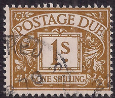 GB 1968 - 69 QE2 1/-d Ochre Postage Due Used SG D74 ( F166 ) - Postage Due