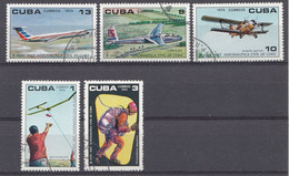 Cuba 1974  Mi.Nr: 2000-2004  Institur Für Zivile Luftfahrt   Oblitérés / Used / Gestempeld - Used Stamps