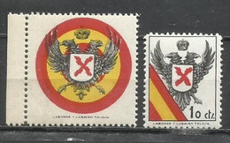 9336M-SELLOS VIÑETAS ESPAÑA GUERRA CIVIL MILITARIA CARLISTAS,REQUETES,NUEVOS MNH ** TOLOSA.SPAIN CIVIL WAR ,ESPAGNE - Autres & Non Classés