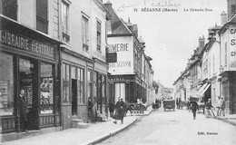 Sézanne         51         La Grande Rue  Librairie Marion éditeur De La Carte     N° 91   (voir Scan) - Sezanne