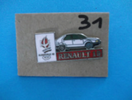 PIN'S - RENAULT "   RENAULT 19   Pub Sponsor  J O  Albertville 92   "  - Voir Photo ( 31 ) - Renault