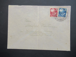 Französische Zone Baden 1949 UPU Nr. 56 / 57 MiF Mit Sonderstempel Nach Hiedenheim / Brenz Gesendet - Baden