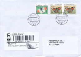 Czech Rep. / Comm. R-label (2021/09) Praha 1: World Day Of Pangolin (giant Pangolin (Smutsia Gigantea)) (X0091) - Covers & Documents