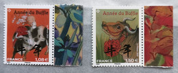 France 2021 Paire Nouvel An Chinois Année Du Buffle Petit Format Neuf ** - Unused Stamps