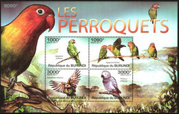 {BUR028} Burundi 2011 Birds Parrots Sheet MNH** - 2010-2019:  Nuovi