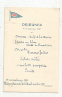 MENU , SFRR , Déjeuner Du 19 Septembre 1927 , DUISBURG ,  Frais Fr 1.65 E - Menus