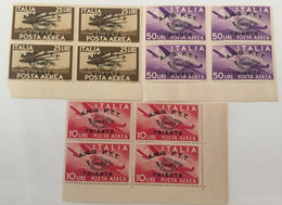 1948 - Trieste Zona A - AMG - FTT - Posta Aerea - Tre Quartine - Airmail