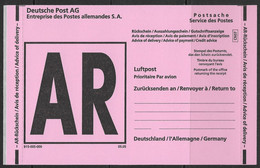 AR-Rückschein - 2005 - Etiquettes 'Recommandé' & 'Valeur Déclarée'