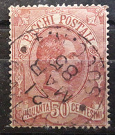 ITALIA 1884, Pacchi Postali / Colis Postaux Yvert No 3, 50 C Carmin Obl TORINO , TB - Paketmarken