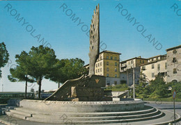 CARTOLINA  VITERBO,LAZIO,PIAZZA DEL SACRARIO,MONUMENTO AL PARACADUTISTA,BELLA ITALIA,CULTURA,RELIGIONE,VIAGGIATA - Viterbo