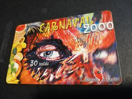 POLINESIA FRANCAISE  CHIPCARD  30 UNITS  CARNAVAL 2000           **4921** - Frans-Polynesië