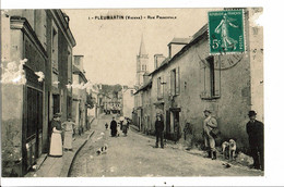 CPA Carte Postale France-Pleumartin Rue Principale Animée  1911 VM27863m - Pleumartin
