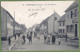 CPA - TERRITPOIRE DE BELFORT - GIROMAGNY - RUE DES PLANCHES - Belle Animation - Imprimerie Andres - Giromagny