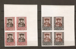 Ecuador 1958 Kaiser Karl V Ungez., Postfr./Emperor Charles V. Imperf, Mint NH - Ecuador
