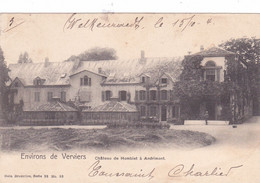 VERVIERS ENVIRONS  "Château De Hombiet à Andrimont  "   Nels Série 38 Nr 93 Circulée  En 1904 Très Bon état Voir Scans - Dison