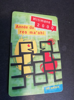 POLINESIA FRANCAISE  CHIPCARD  60 UNITS  HITIMANO 2000 ANNEE DU REO MAÖHI     POLYNESIEN                **4956** - Polinesia Francesa