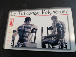 POLINESIA FRANCAISE  CHIPCARD  30 UNITS  LE TATOUAGE POLYNESIEN  GEM1A    POLYNESIEN                **4962** - Polinesia Francesa