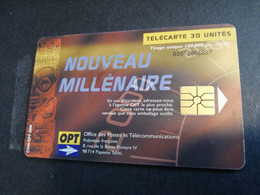 POLINESIA FRANCAISE  CHIPCARD  30 UNITS  NOUVEAU MILLENAIRE     POLYNESIEN                **4963** - Polynésie Française