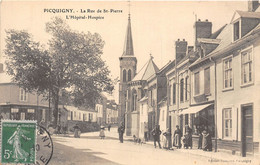 80-PICQUIGNY- LA RUE DE ST-PIERRE L'HÔPITAL-HOSPICE - Picquigny