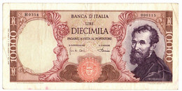 Italia - 10.000 Lire 1968 Buonarroti     ----- - 10000 Lire