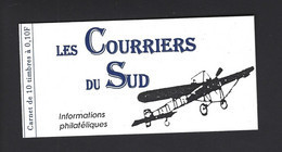 CARNET PRIVE MARIANNE DE BRIAT LES COURRIERS DU SUD THEME AVIATION - Autres & Non Classés