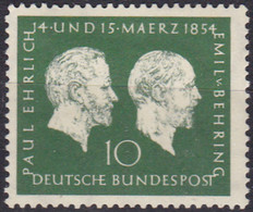 BRD 1954,  197  MNH **,  Ehrlich Und  Behring. - Nuovi